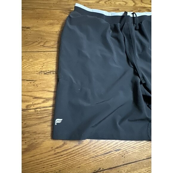 Fabletics Shorts Adult Sz XXLarge Fundamental Lined BlackWorkout Stretch Men S46 - Picture 4 of 9